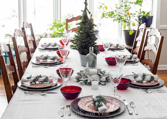 Decore sua mesa no Natal