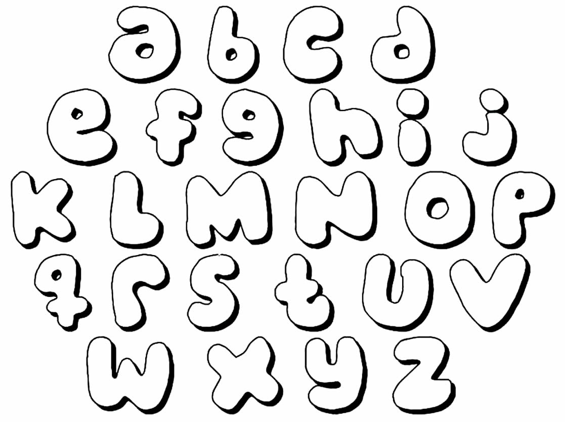 Moldes do alfabeto para crianças