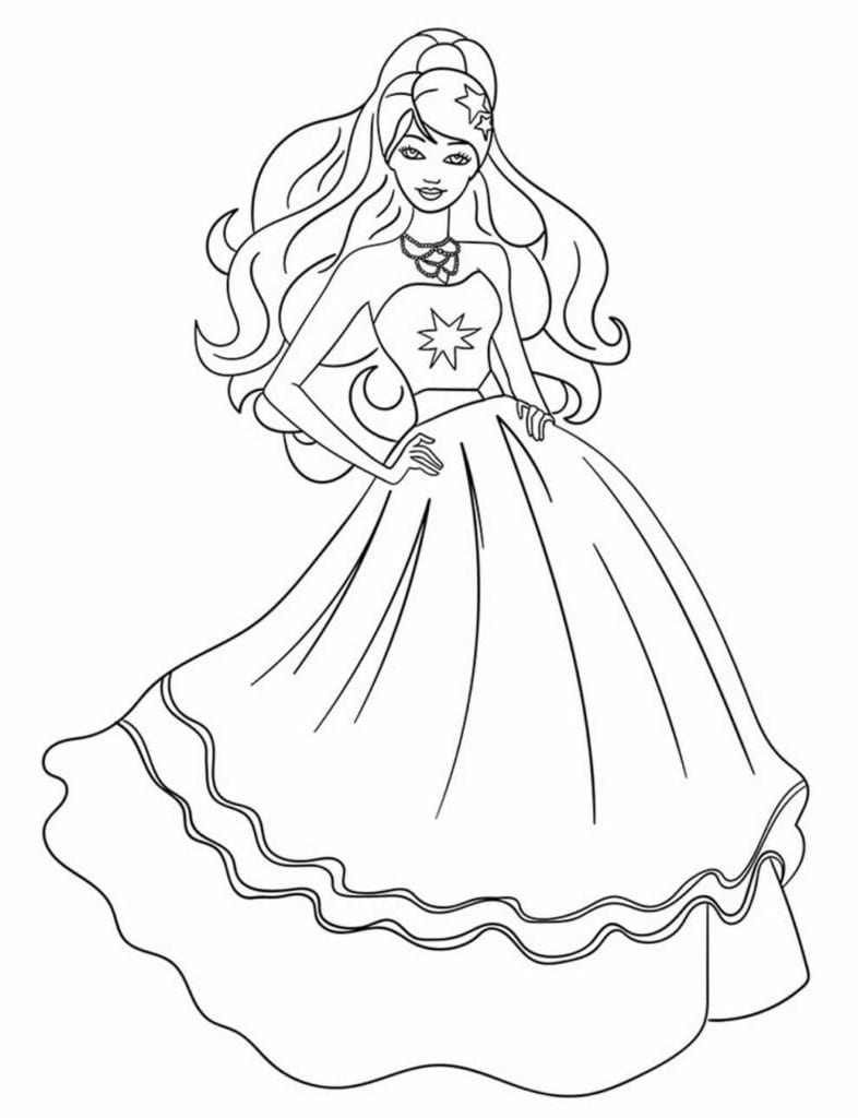 30+ Desenhos da Barbie para imprimir e colorir - Como fazer em casa