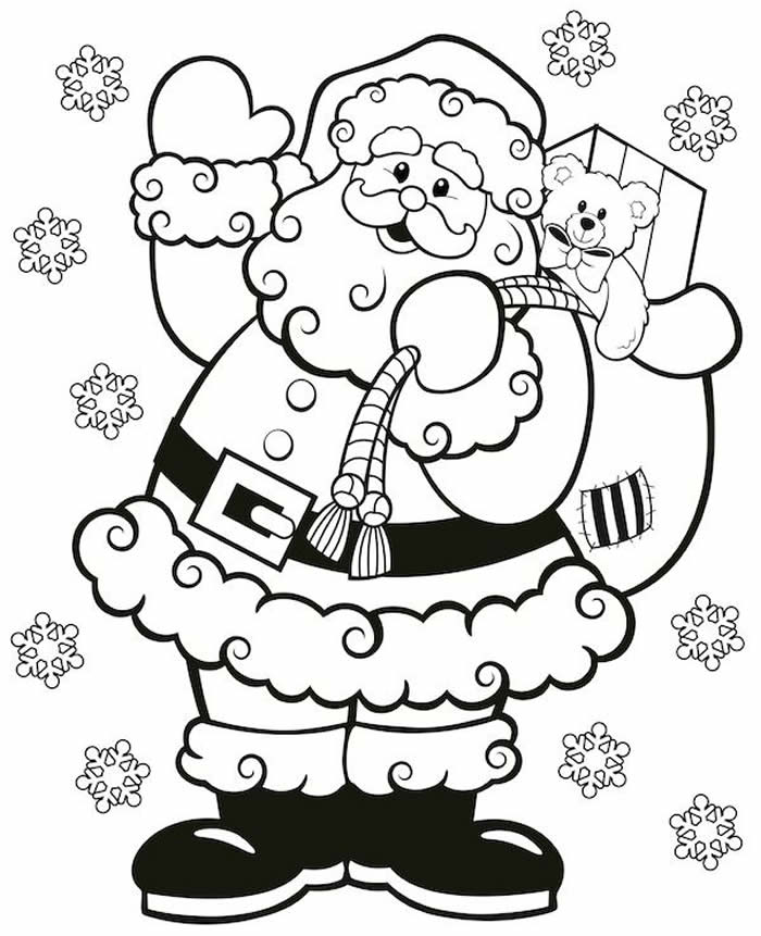 Lindo desenho de Natal para colorir