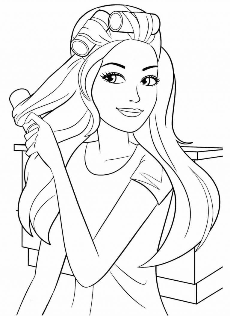 30+ Desenhos da Barbie para imprimir e colorir Como fazer em casa