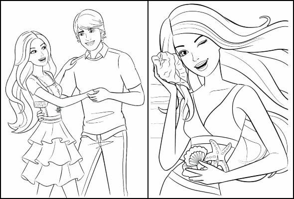 30 Desenhos da Barbie para Colorir