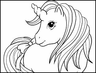 Desenhos de unicórnio para pintar e colorir