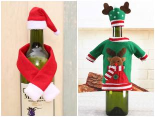 Roupinhas de Natal para garrafas