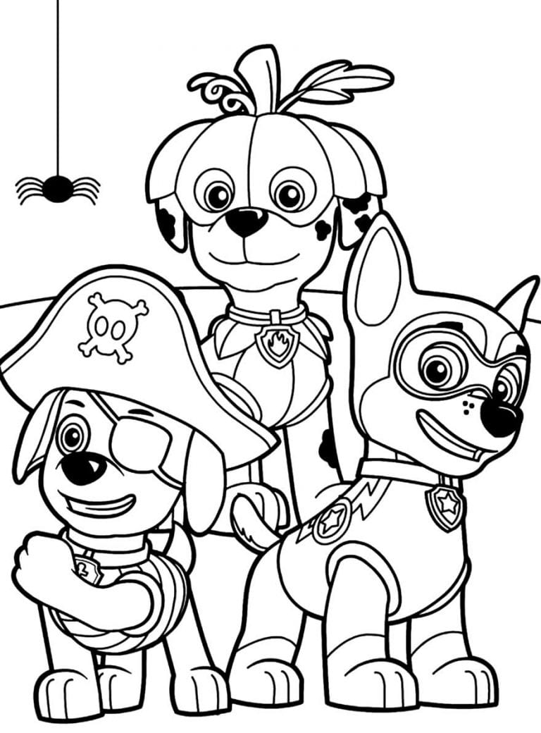 50+ Desenhos de Patrulha Canina para colorir - Como fazer em casa