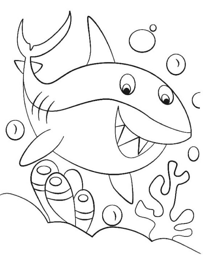 Imagem de Baby Shark para colorir