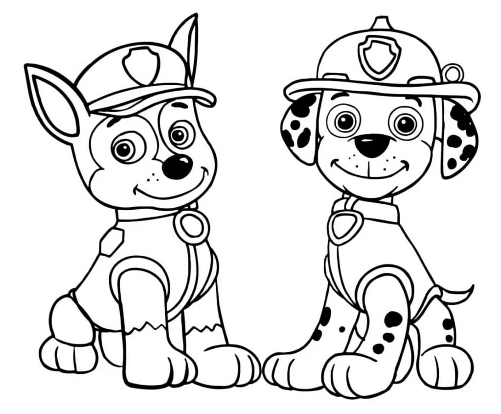 50+ Desenhos de Patrulha Canina para colorir - Como fazer em casa