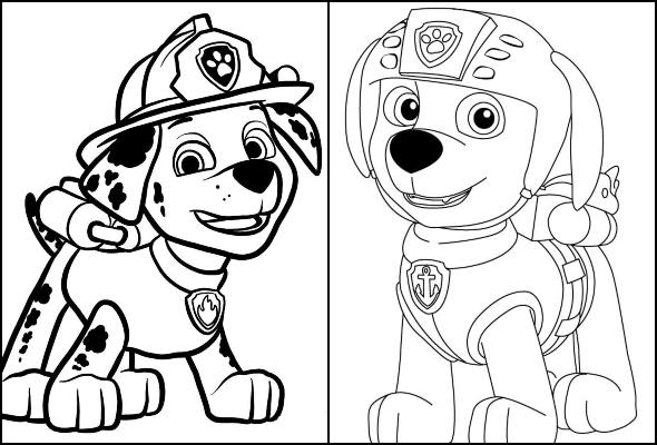 145 desenhos Patrulha Canina para colorir e imprimir –  –  Desenhos para Colorir