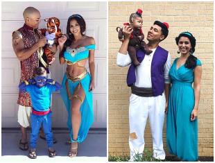 Fantasia de casal para Carnaval - Jasmine e Aladin