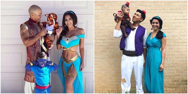 Fantasia de casal para Carnaval - Jasmine e Aladin