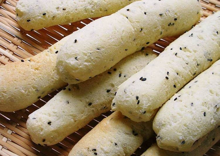 Pão de tapioca com gergelim