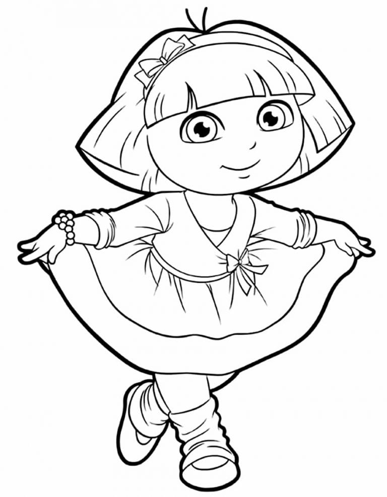30+ Desenhos de Dora Aventureira para pintar e colorir - Como fazer em casa