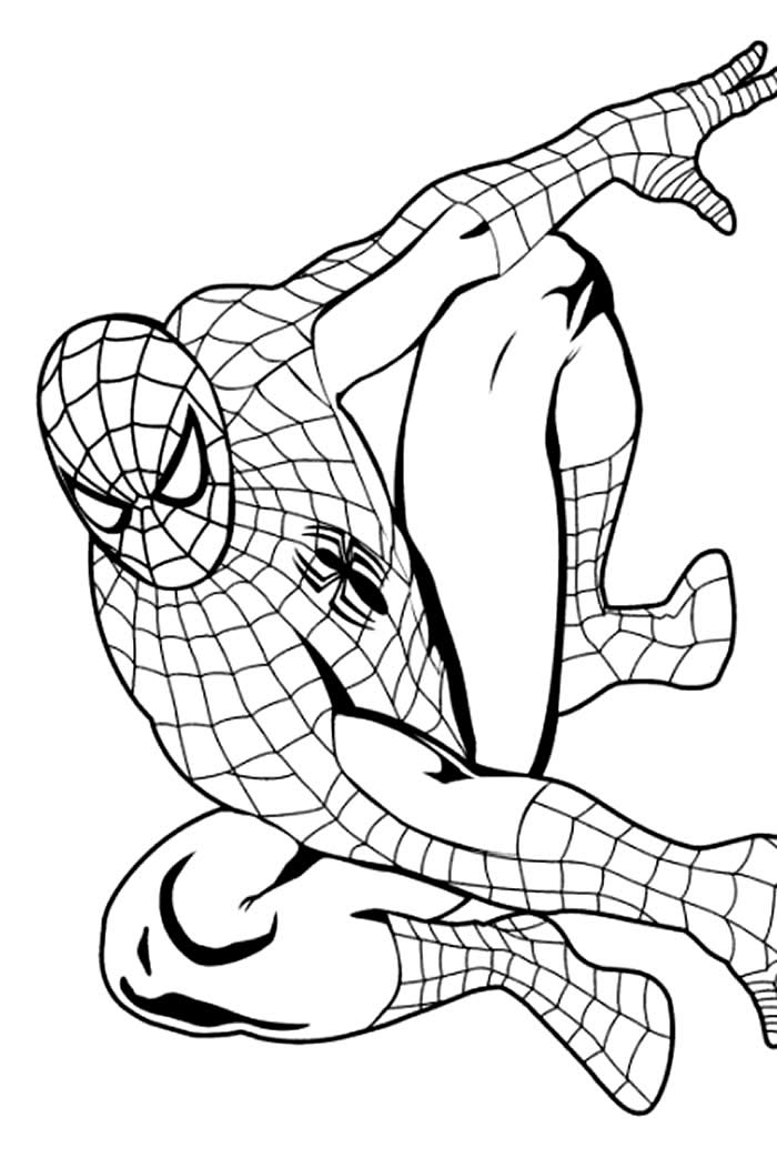 Desenho de Homem-Aranha para colorir