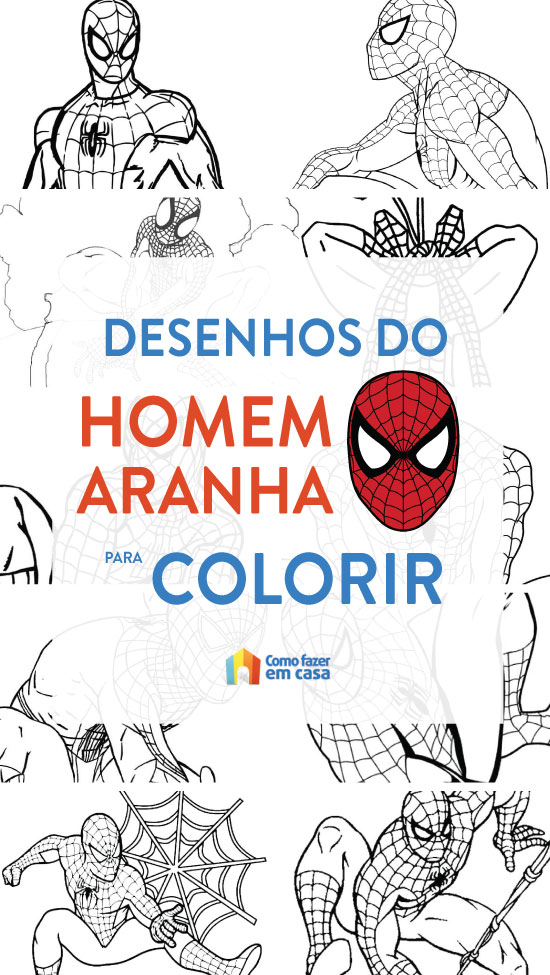 Desenhos de Homem-Aranha para colorir