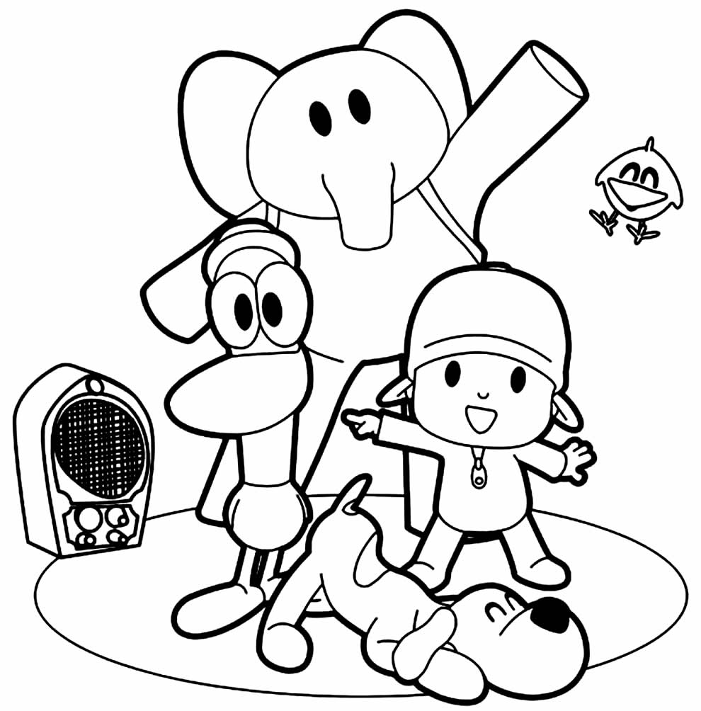 30 Desenhos do pocoyo para pintar, colorir, imprimir! Pocoyo para pintar!  Moldes e riscos de Pocoyo e sua turma - ESPAÇO EDUCAR DESENHOS PINTAR  COLORIR IMPRIMIR