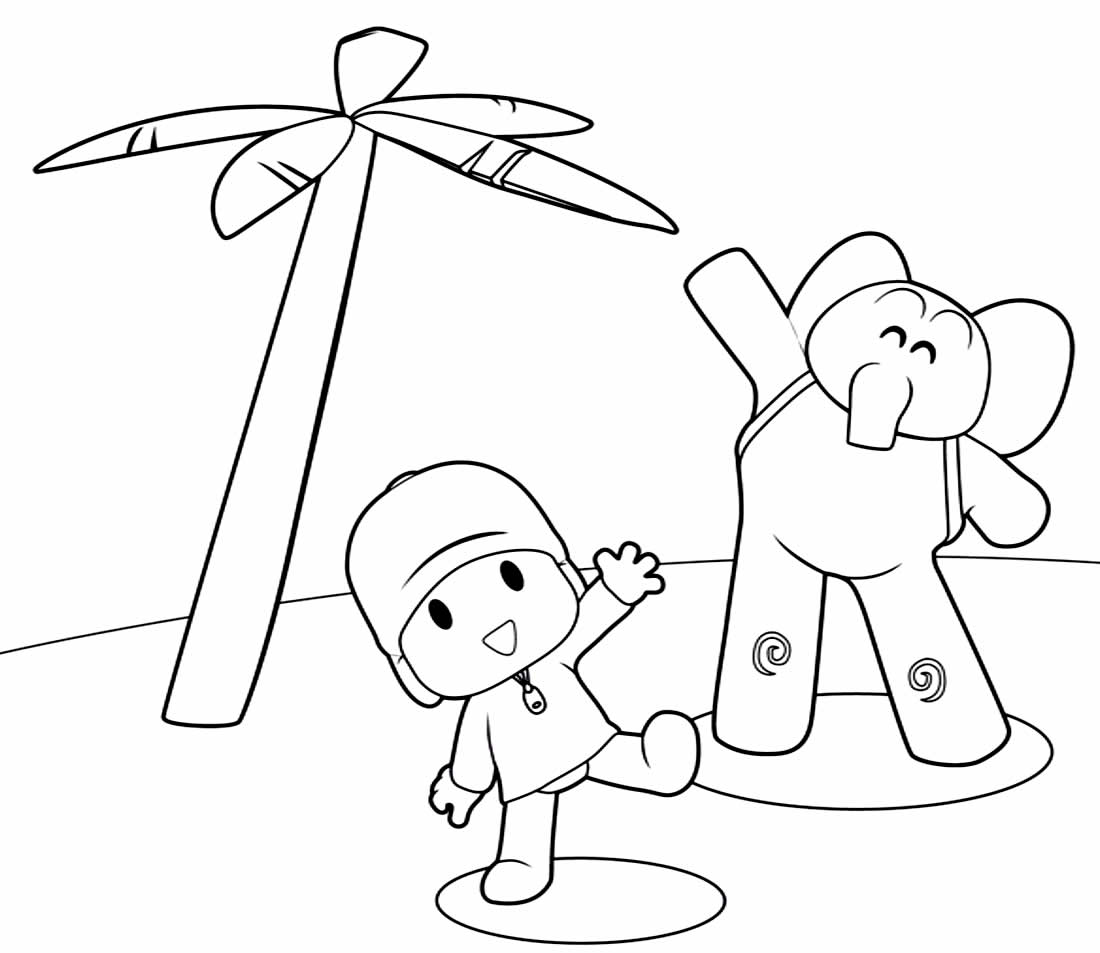 50 Desenhos Pocoyo para colorir - OrigamiAmi - Arte para toda a festa