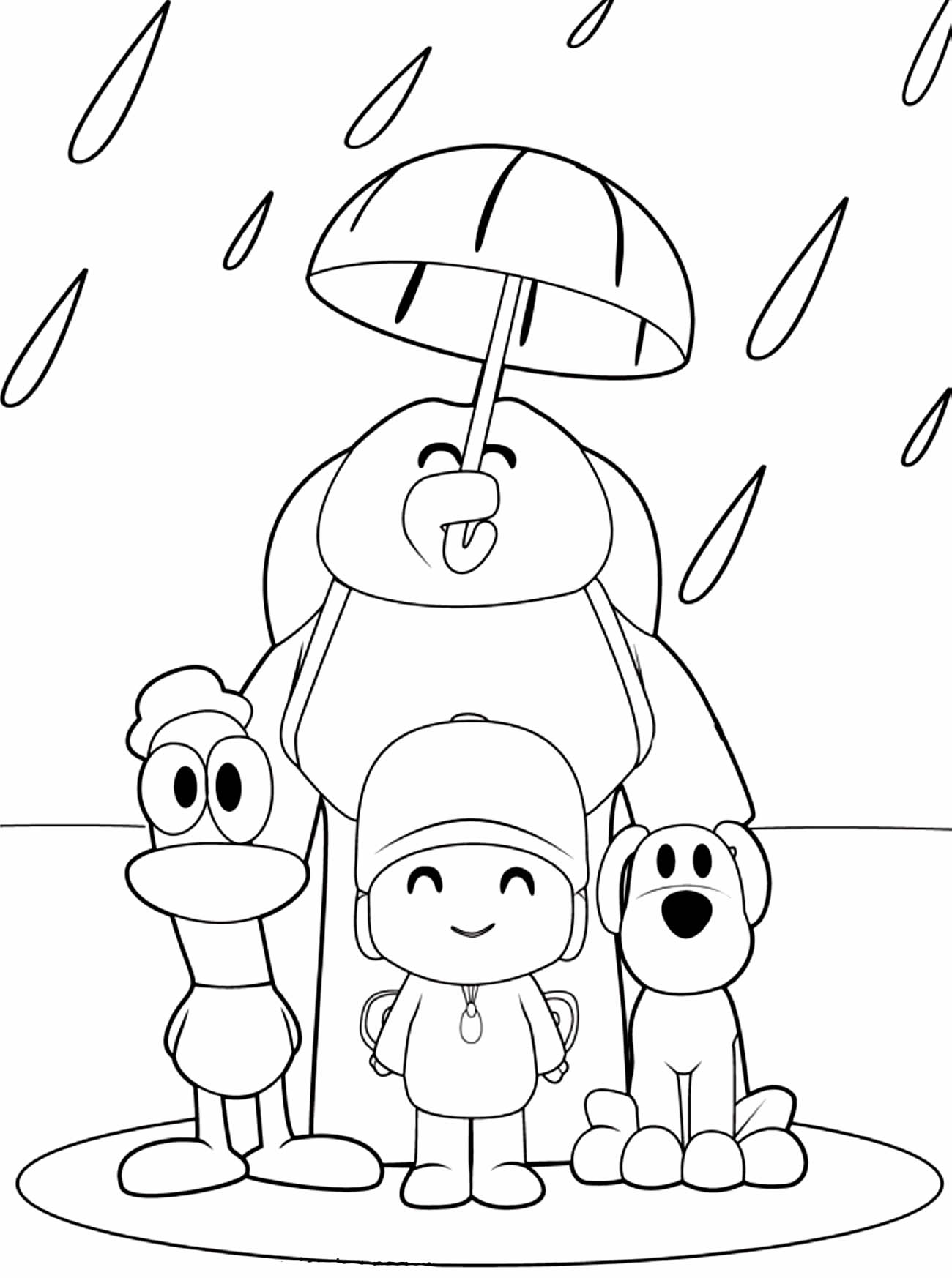 30+ Desenhos do Pocoyo para colorir - Como fazer em casa