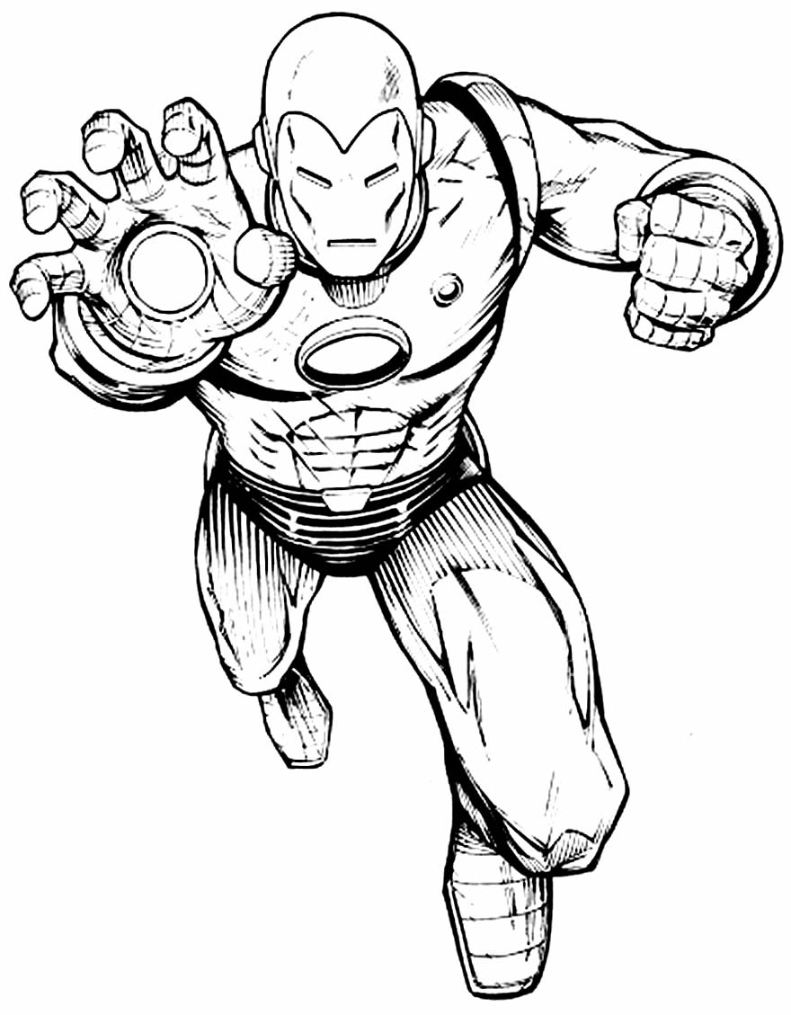 Desenho do Homem de Ferro para colorir