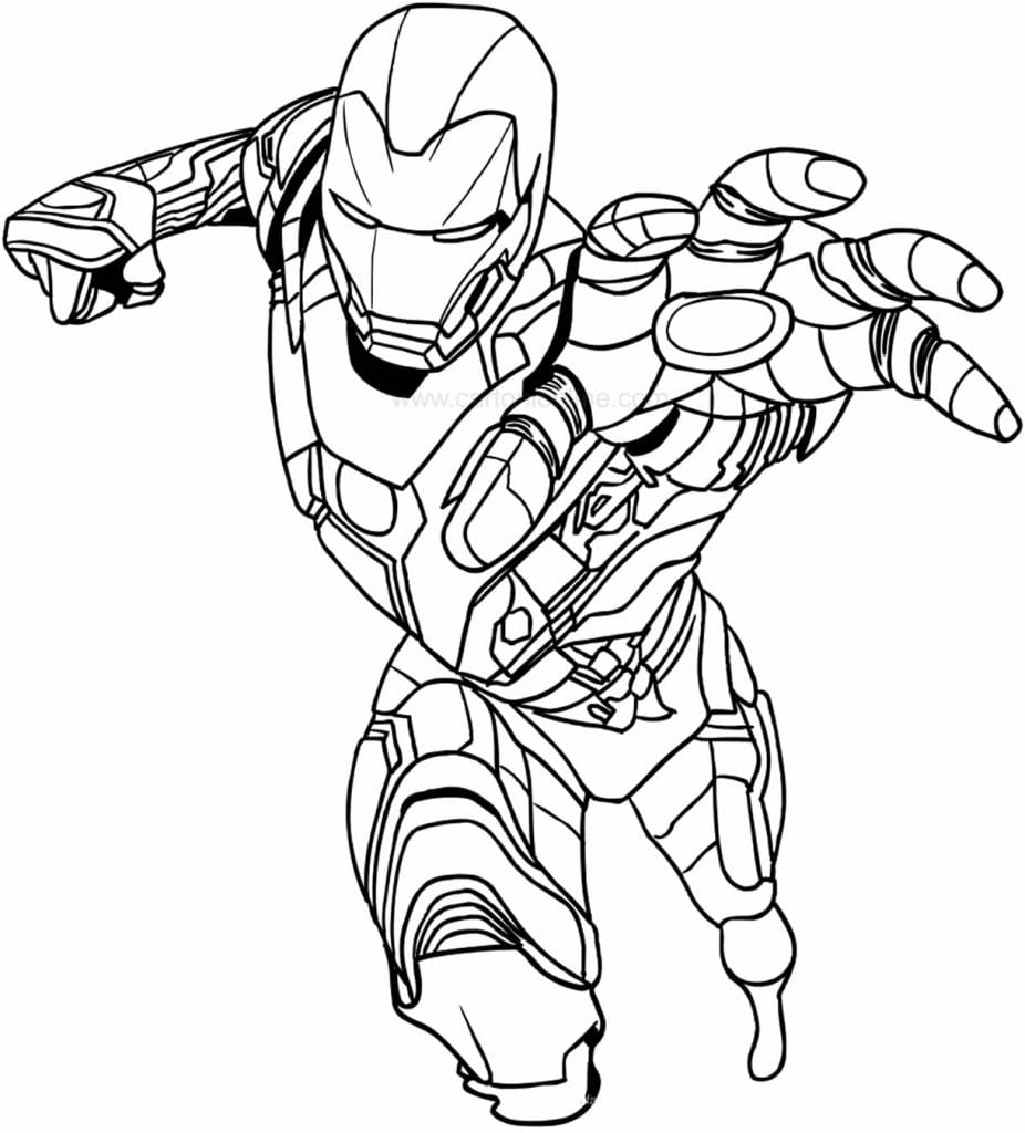 30+ Desenhos de Homem de Ferro para pintar - Como fazer em casa