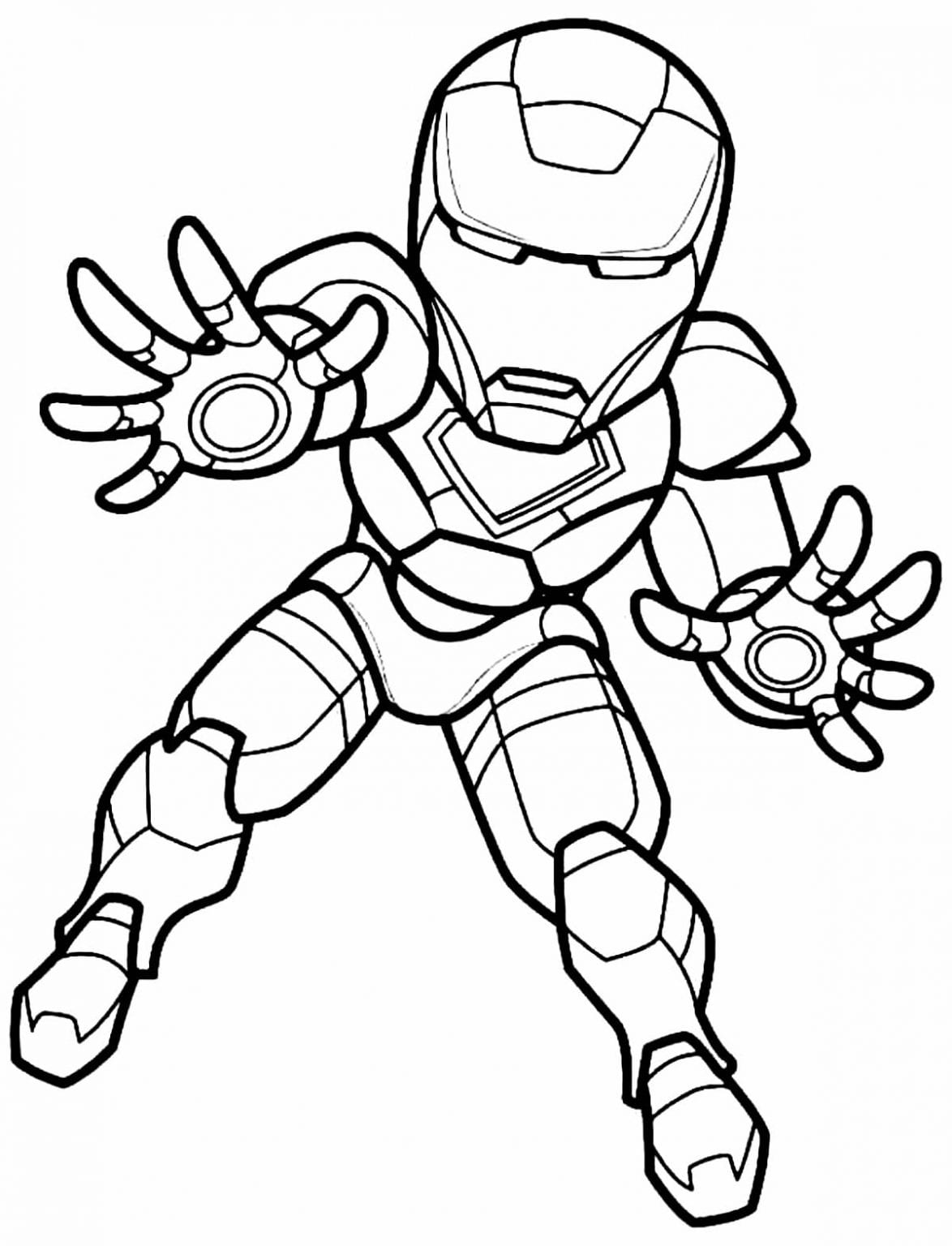 30+ Desenhos de Homem de Ferro para pintar - Como fazer em casa
