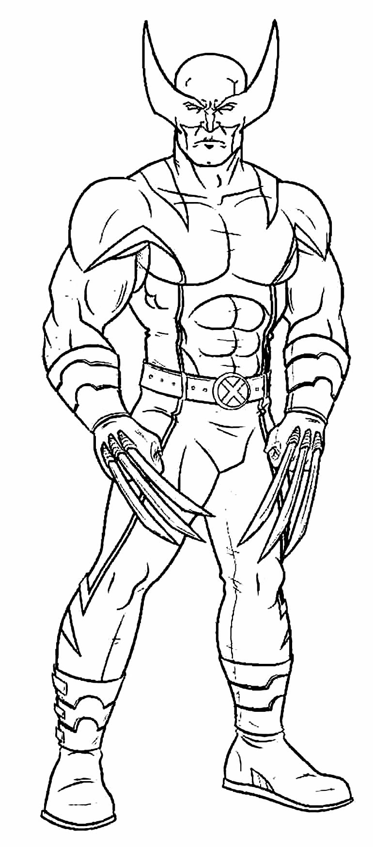 Imagem do Wolverine para colorir