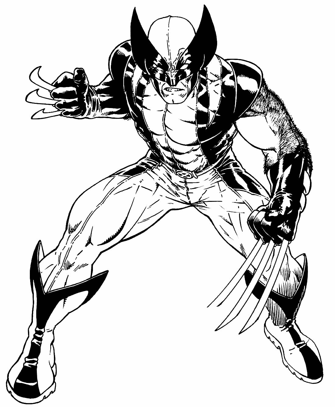 Desenho do Wolverine para pintar