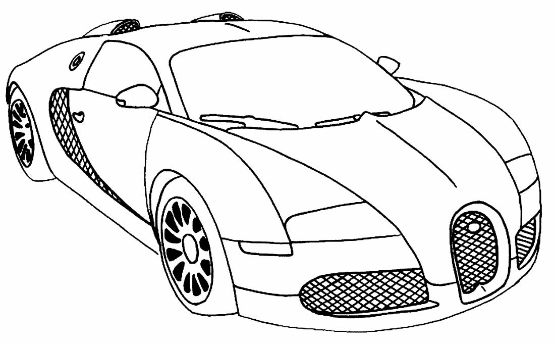 Carros. Desenhos de carros para colorir. Este é um carro de corrida  modificado - Desenhos Para Colorir