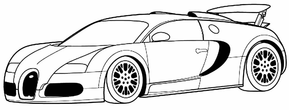 Desenho de carro de corrida