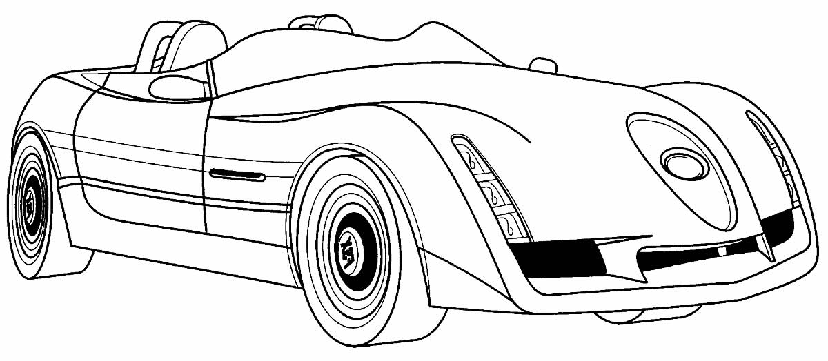 Desenho de carro de corrida
