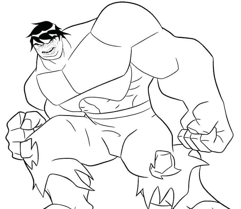 Imagem de Hulk para pintar