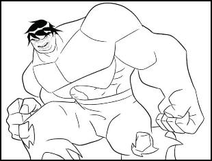 Imagens de Hulk para colorir