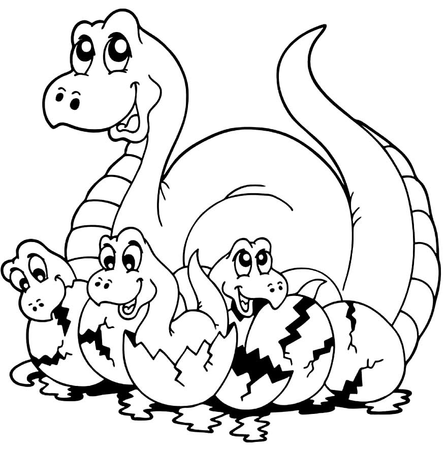 Imagem de dinossauro para colorir