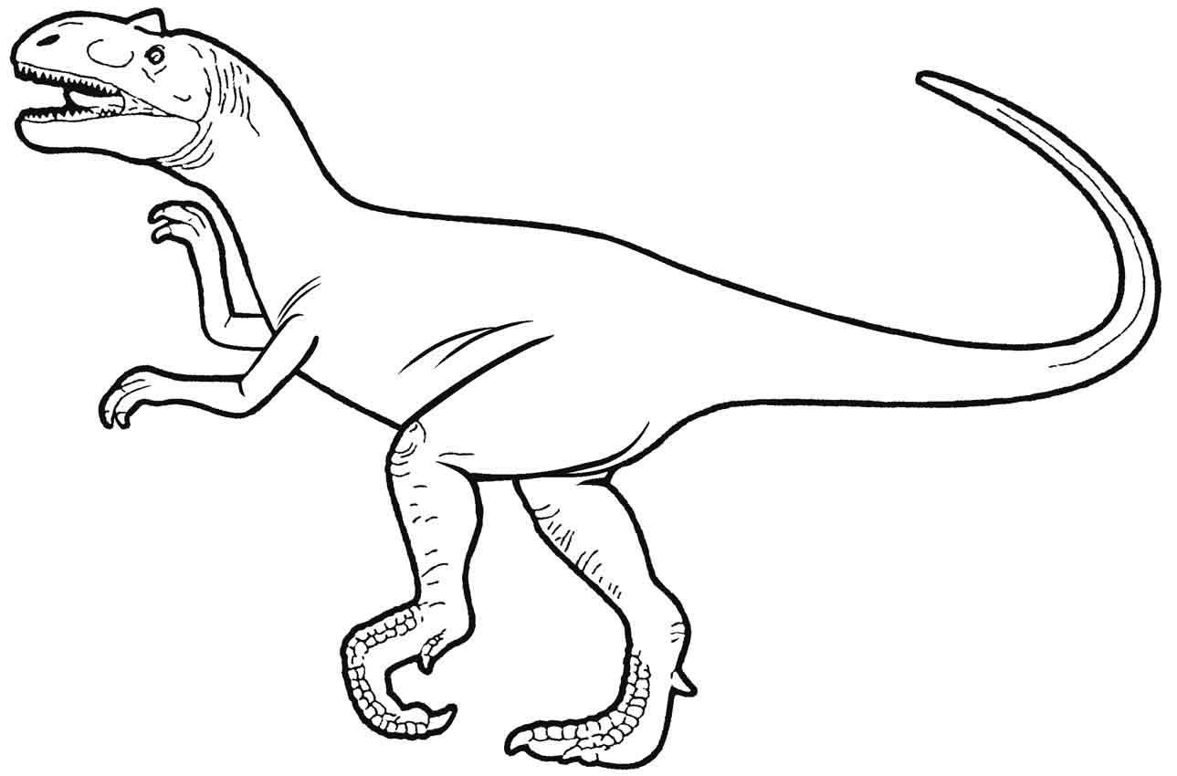 Desenho de dinossauro para pintar