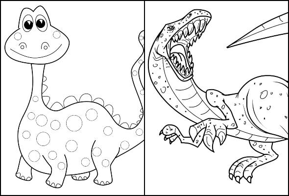 Desenhos de dinossauro para  colorir