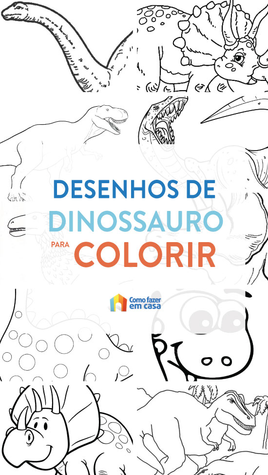 Desenhos de dinossauro para  colorir