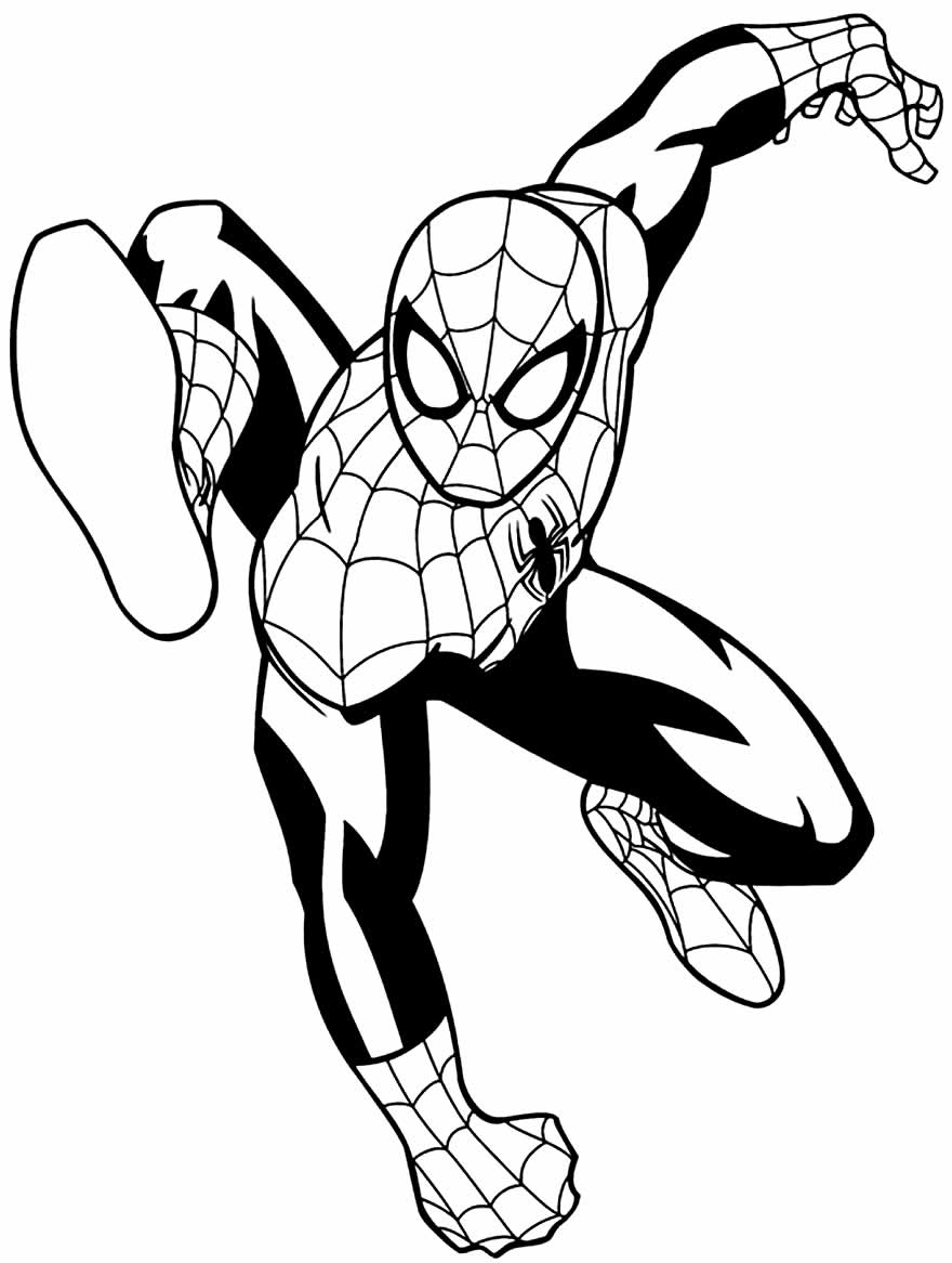 Desenho de Homem-Aranha para pintar