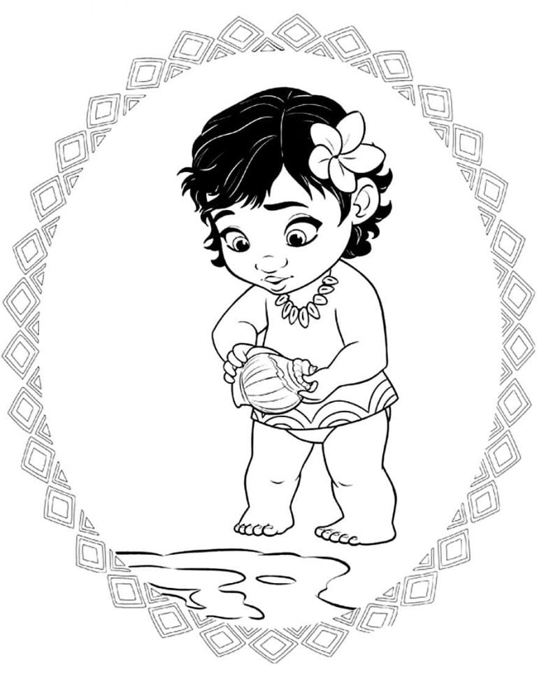 30+ Desenhos de Moana para pintar e colorir - Como fazer em casa