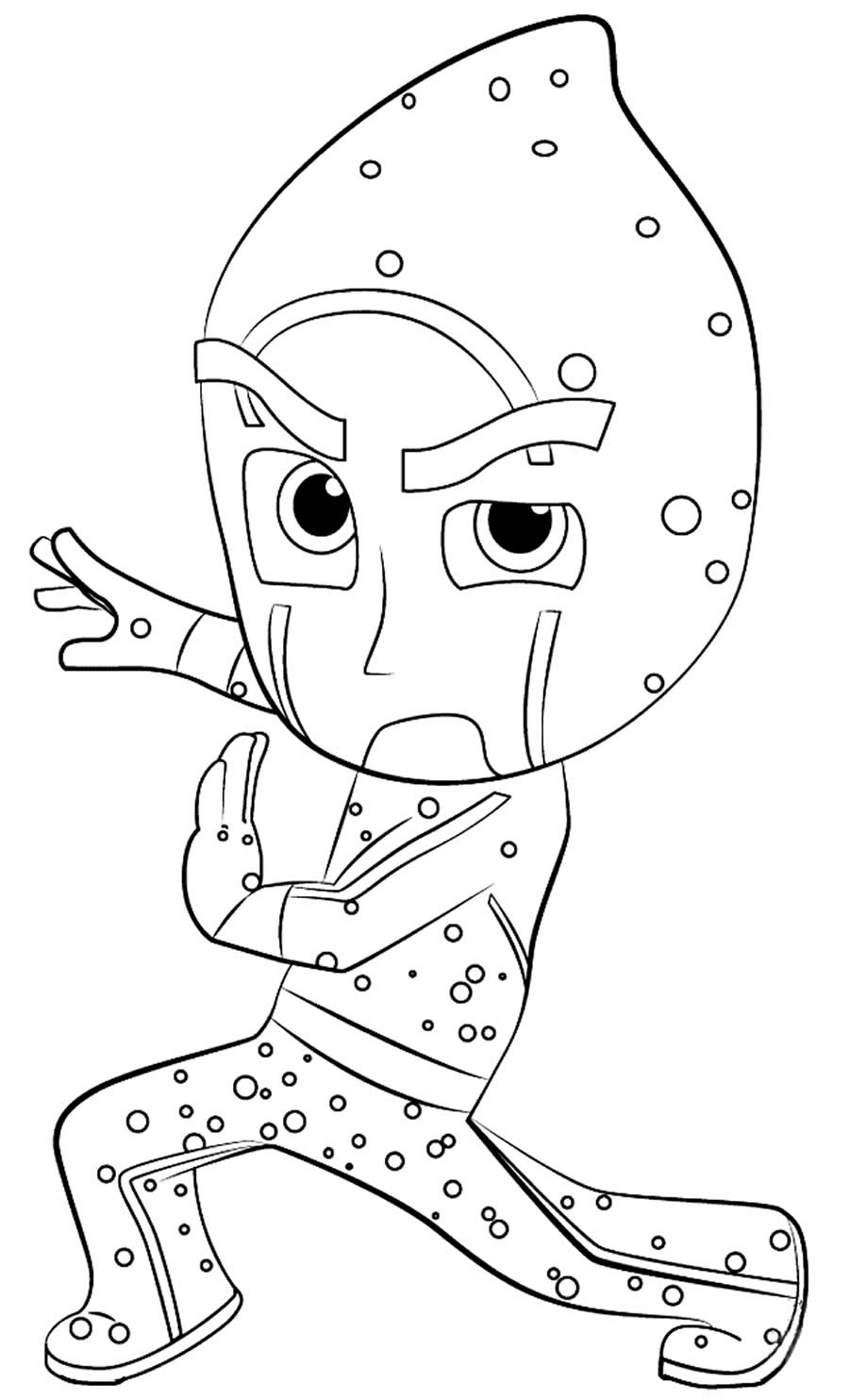 Desenho do PJ Masks para pintar - Ninja