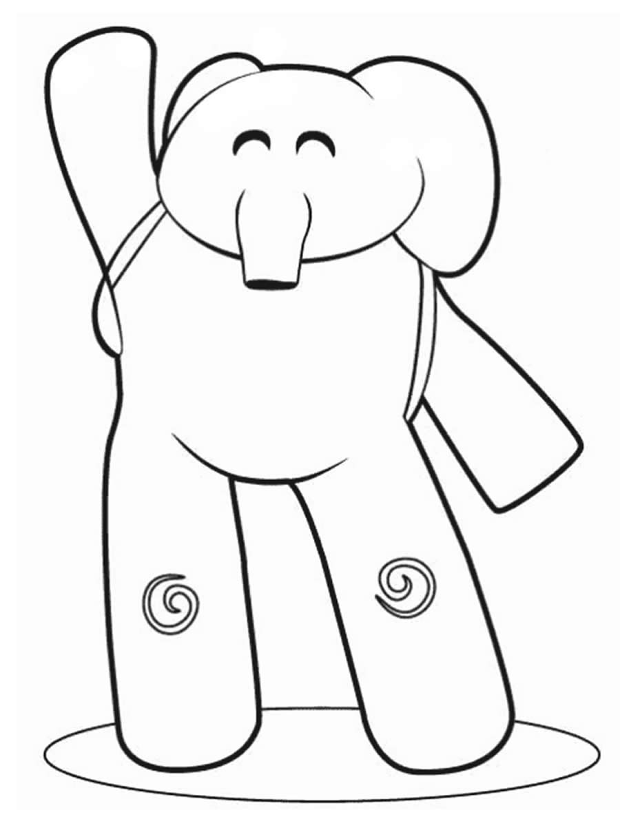 Desenho de Pocoyo para colorir