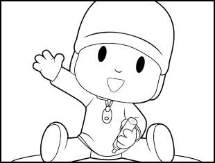 Desenhos do Pocoyo para colorir