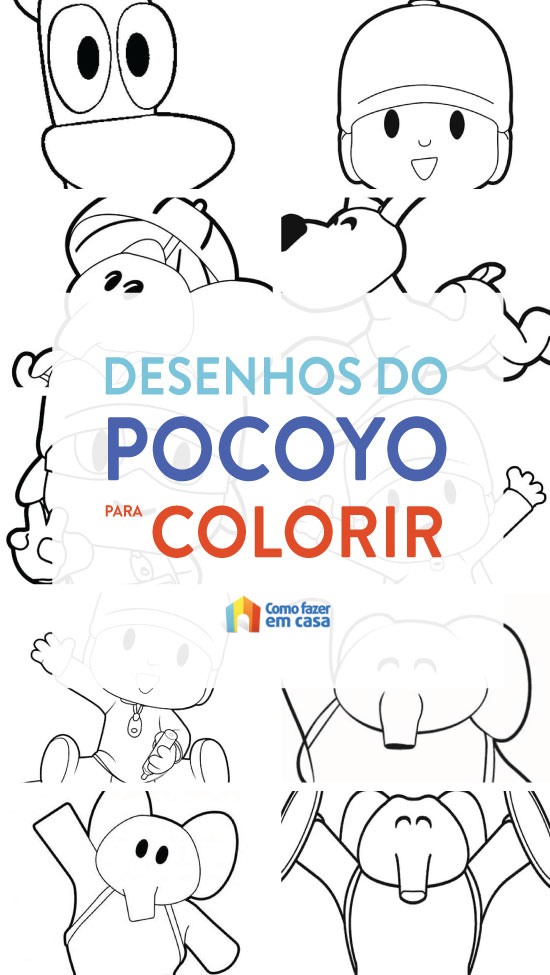 Desenhos do Pocoyo para colorir