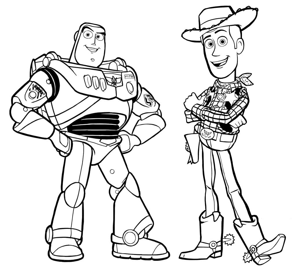 Desenho de Toy Story para pintar