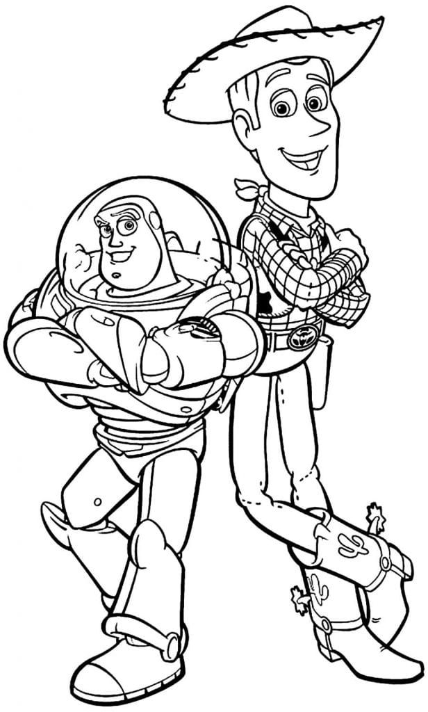 Desenhos Para Colorir De Personagens De Toy Story 3 Desenhos De Woody