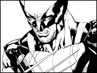 Imagens de Wolverine para colorir