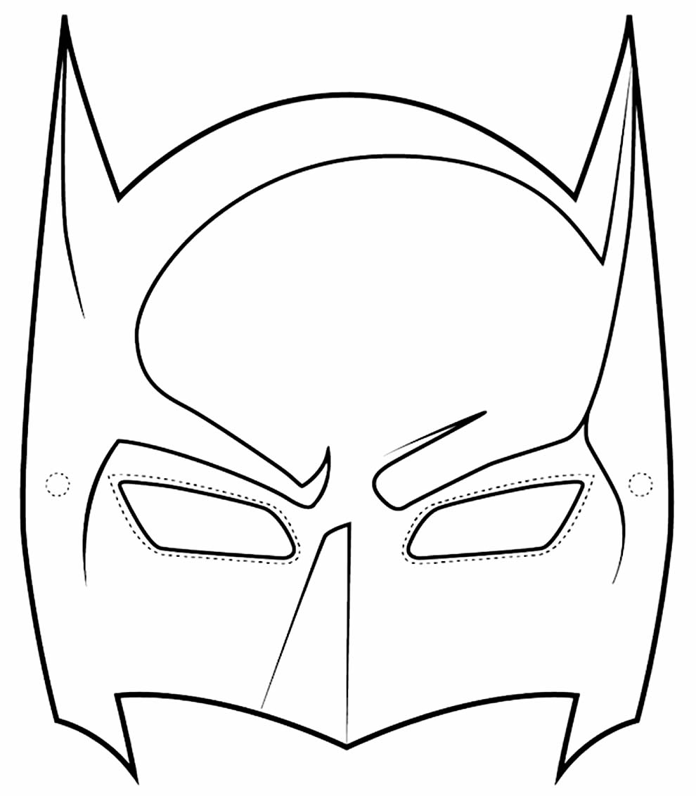 Máscara do Batman para recortar