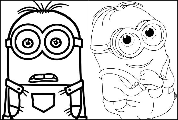 Desenhos dos Minions para colorir