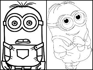 Desenhos dos Minions para colorir