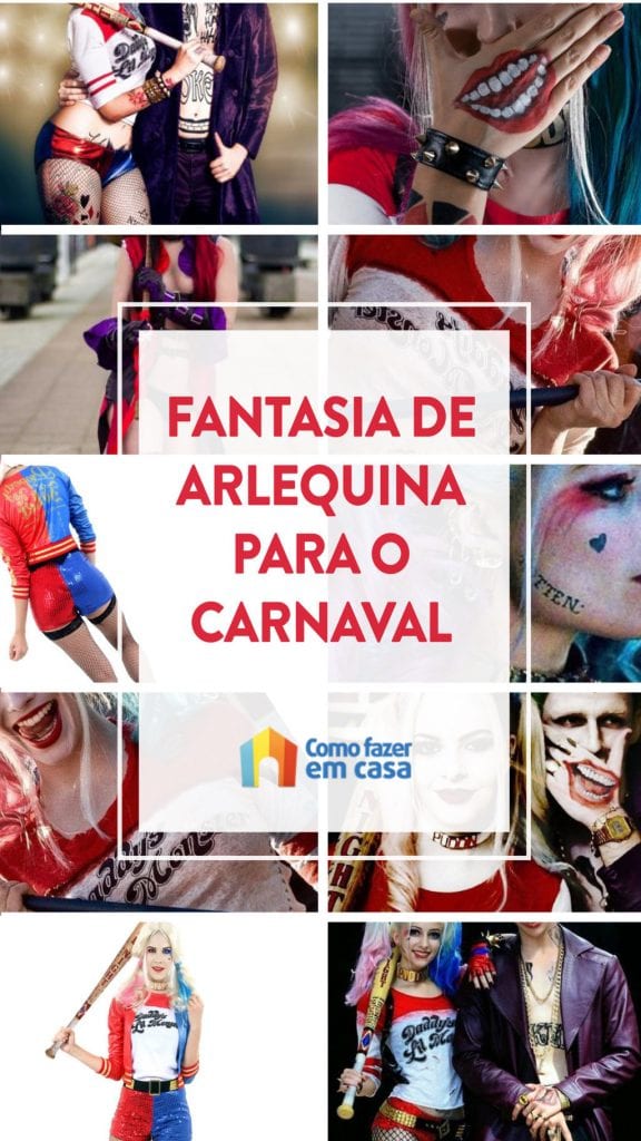 fantasia de arlequina para o carnaval