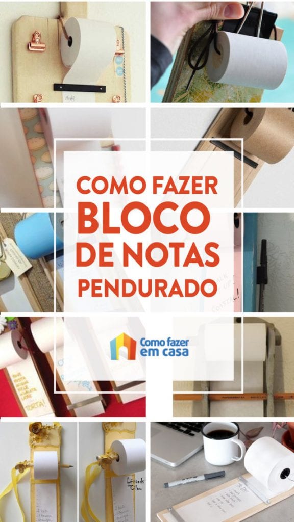 bloco de notas pendurado