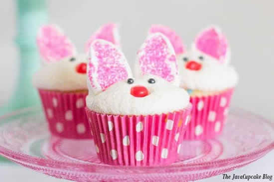 Cupcakes de coelhinho para Páscoa